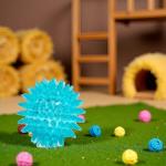 Blue Spiky Massage Ball for Stress Relief and Recovery