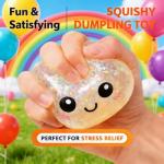 Jumbo Glitter Dumpling Stress Ball for Anxiety Relief