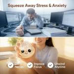 Jumbo Glitter Dumpling Stress Ball for Anxiety Relief