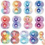 Fulmoon 120 Pcs Textured Fidget Stickers for Anxiety