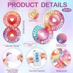 Fulmoon 120 Pcs Textured Fidget Stickers for Anxiety