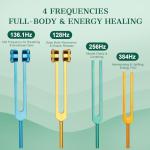 GLESOREXARA Healing Tuning Forks Set with Accessories