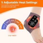 TEVIKE Cordless Foot Massager with Heat and Vibration
