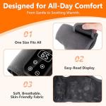 TEVIKE Cordless Foot Massager with Heat and Vibration