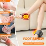 TEVIKE Cordless Foot Massager with Heat and Vibration