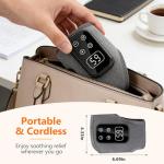 TEVIKE Cordless Foot Massager with Heat and Vibration