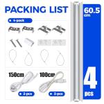 Barrina T8 LED Grow Light Strip - 4 Pack