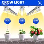 Barrina 4FT V-Shape Indoor Grow Lights, 4 Pack