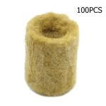 Cymwer 100pcs Rockwool Starter Plugs for Hydroponics