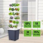 30-Pod Hydroponic Tower Garden System for Indoor Plants