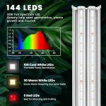 Wolezek Adjustable 2ft T5 Grow Light for Seeds
