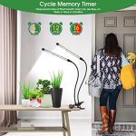 Indoor Plant Grow Lights with Timer and Clip