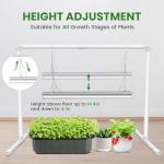Wolezek Adjustable 2ft T5 Grow Light for Seeds