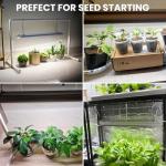 Wolezek Adjustable 2ft T5 Grow Light for Seeds