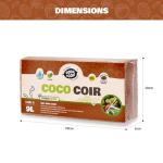 100% Natural Coconut Coir Compost Brick 9L