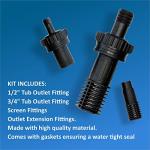 Ebb & Flow Fitting Kit for Hydroponics