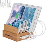 Yisen 5-Port Charging Station for Phones and Tablets