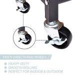 3-Tier Sports Equipment Organizer with Rolling Cart