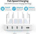 SOOPII 4-Port Charging Station with Cables
