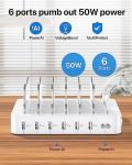 SooPii 6-Port USB Charging Station for Devices