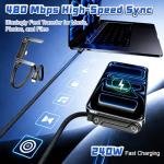 2-in-1 Fast Charging Cable with Phone Stand