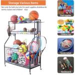 Lhysn Sports Equipment Organizer with Baskets and Hooks