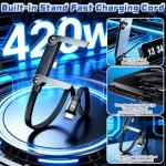 2-in-1 Fast Charging Cable with Phone Stand