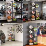 Game Console Storage Rack with Organizer Baskets