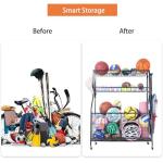Lhysn Sports Equipment Organizer with Baskets and Hooks