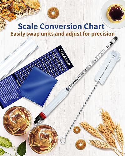 CIMALAB Alcohol Meter Kit for Spirits Testing