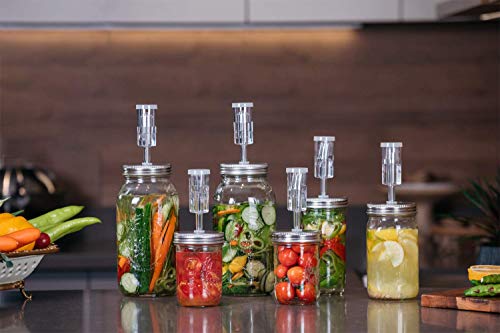 Wide Mouth Mason Jar Fermentation Kit - 4 Pack