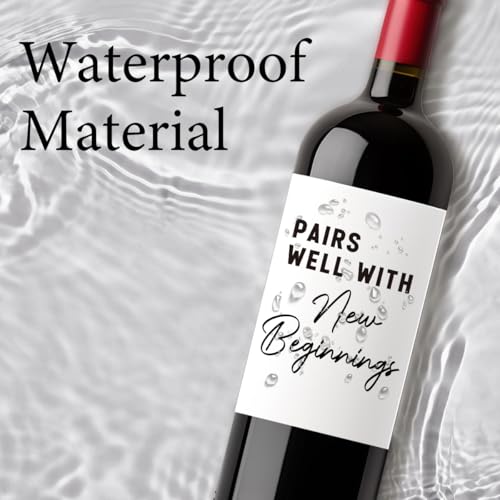 Beginner Wine Label Stickers, 8 Pack