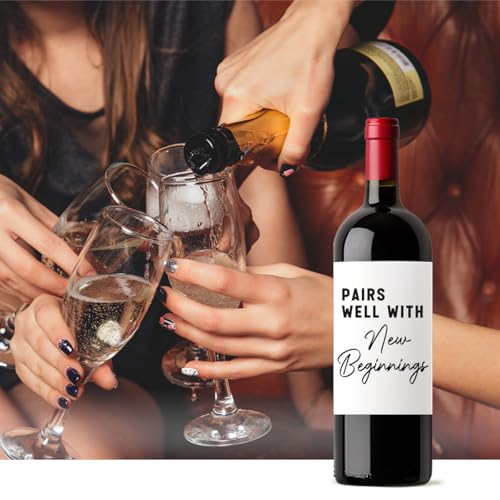 Beginner Wine Label Stickers, 8 Pack