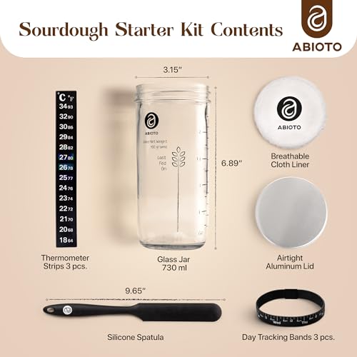 Abioto Complete Sourdough Starter Kit with Accessories