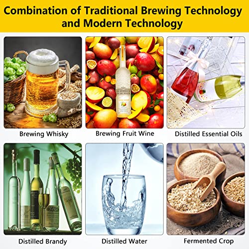 Seeutek 13.2Gal Alcohol Distiller Kit for Home Brewing