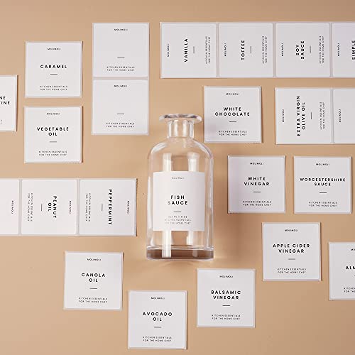 MoliMoli Minimalist Labels Set for Kitchen Organization