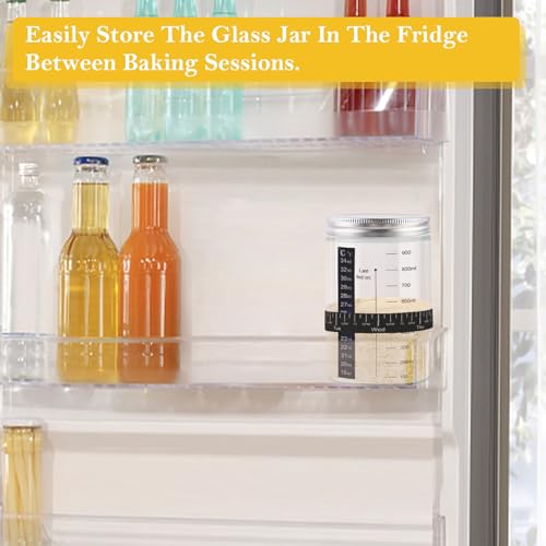 Sourdough Starter Kit with Thermometer and Cover