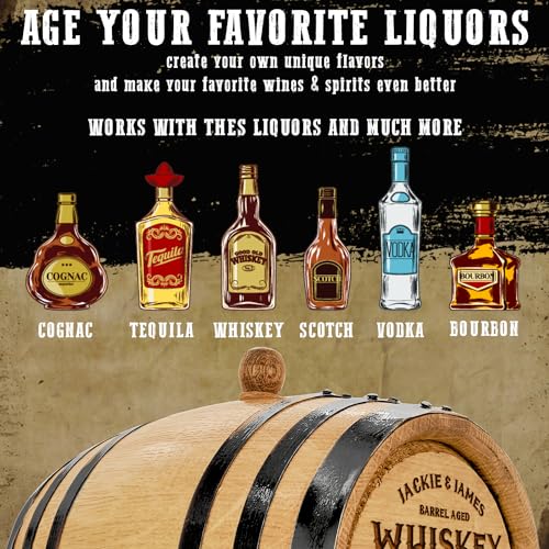 Personalized Engraved Oak Aging Barrel - 2 Liters