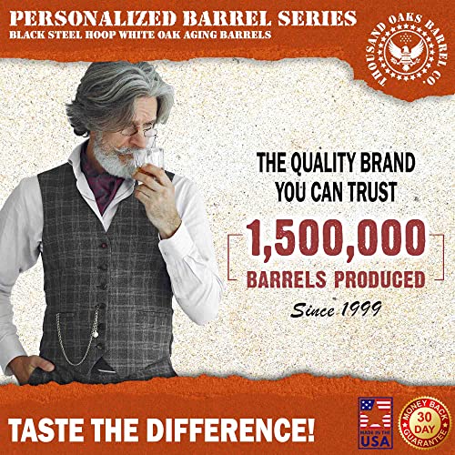 Personalized Oak Barrel 5 Liters - Brown Design