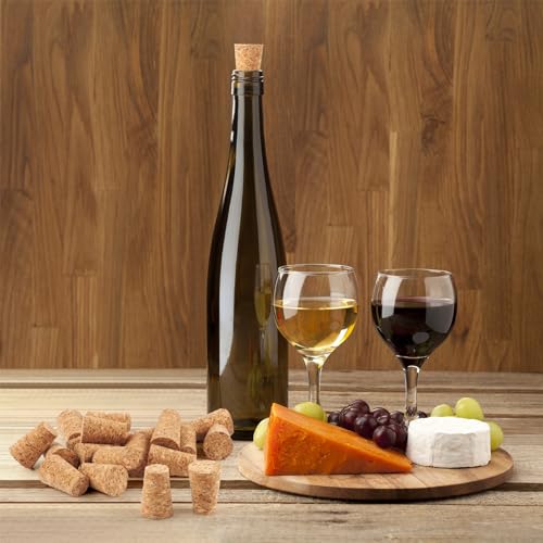20 Pack Tapered Wooden Corks for Bottles