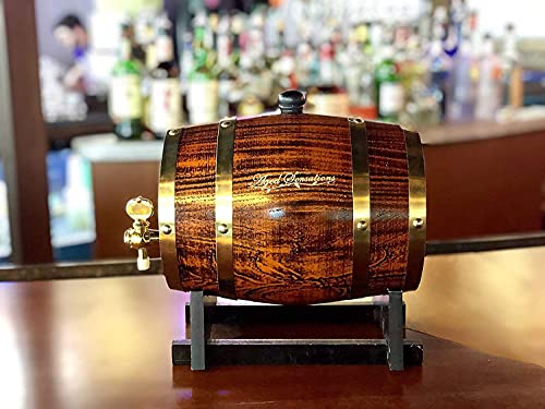 Premium Oak Aged Barrel Dispenser for Drinks
