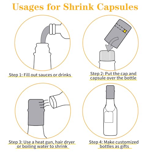 35 Pack 5oz Clear Glass Boozy Bottles