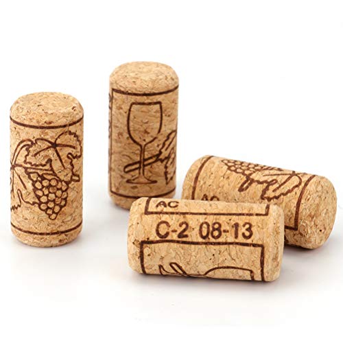 Tebery Natural Corks for Wine and Crafts, 100 Pack