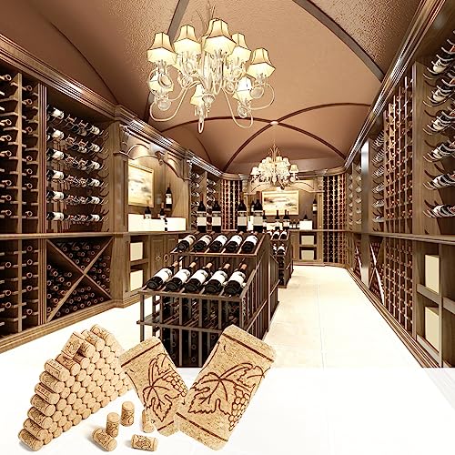 Tebery Natural Corks for Wine and Crafts, 100 Pack
