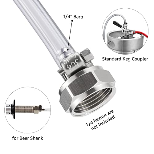 Beer Line Vinyl Tubing Replacement Kit with Clamps