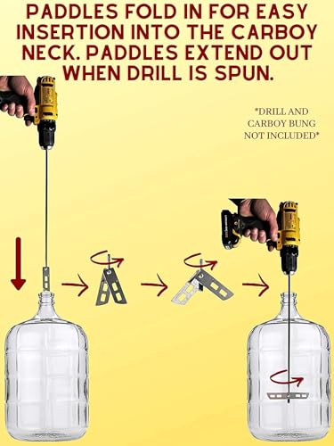 Fermtech 18" Stainless Steel Degassing Stirrer Tool