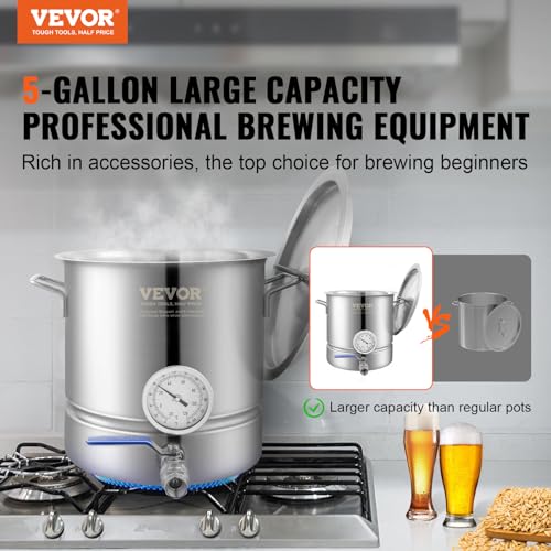 5-Gallon Stainless Steel Beer Brew Kettle