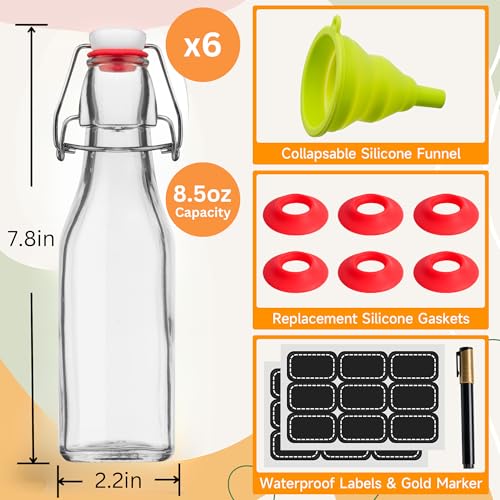 Swing Top Glass Bottles for Brewing & Storage