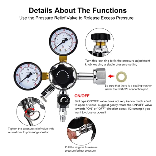 MRbrew CO2 Keg Regulator with Pressure Control