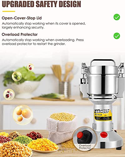 High-Speed Electric Grain Grinder Mill 2400W